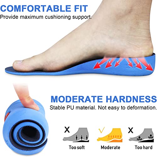 Ailaka Height Increase Insoles for Men Women 1 Pair PU Shoes Lifts Elastic Shock Absorbing Sports Shoe Insoles Height Increase Heel Lifts for Men Women Shoes Inserts - Image 5