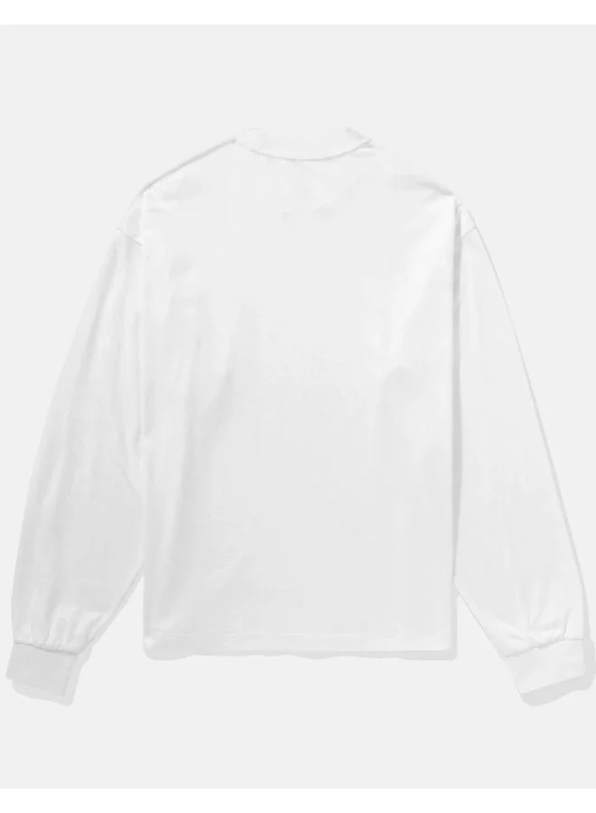 امريكان ايجل AE Oversized Long-Sleeve Heavyweight Pocket T-Shirt
