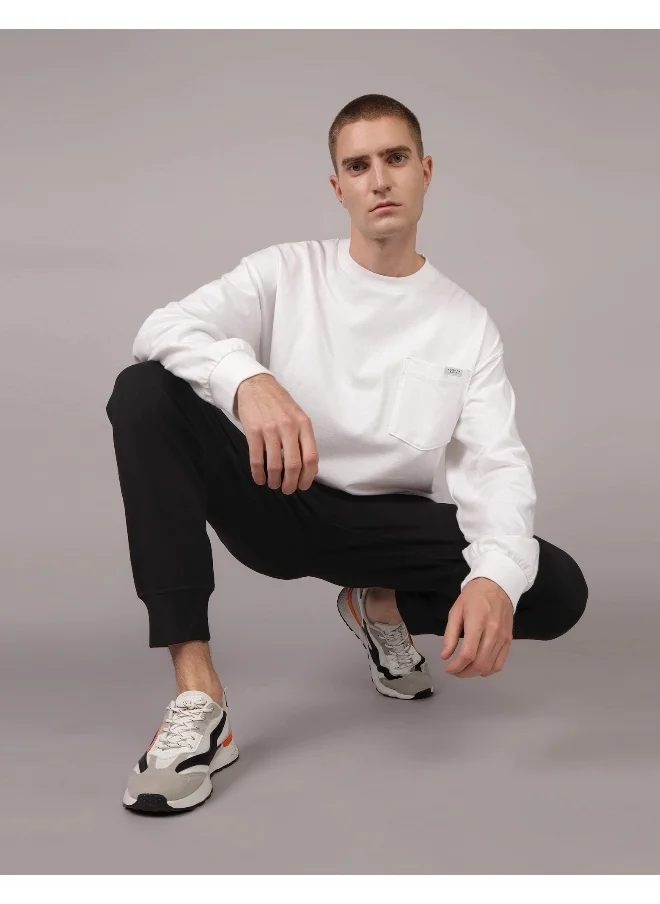 امريكان ايجل AE Oversized Long-Sleeve Heavyweight Pocket T-Shirt