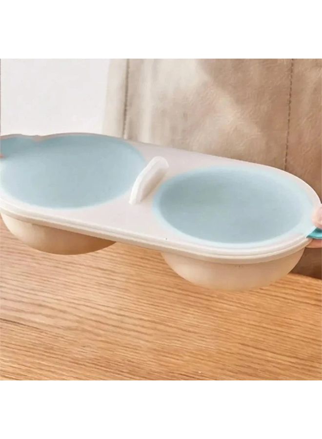 White Microwave Egg Poacher Cup Non Stick Omelette Mold For Camping RV Kitchen - Image 2