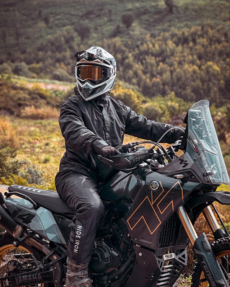 RIDEIRON Rain Suit Motorcycle Rain Gear Waterproof Jackets Pants Lightweight Durable Rainwear Outdoor Fishing Hiking for Men Women - Image 2