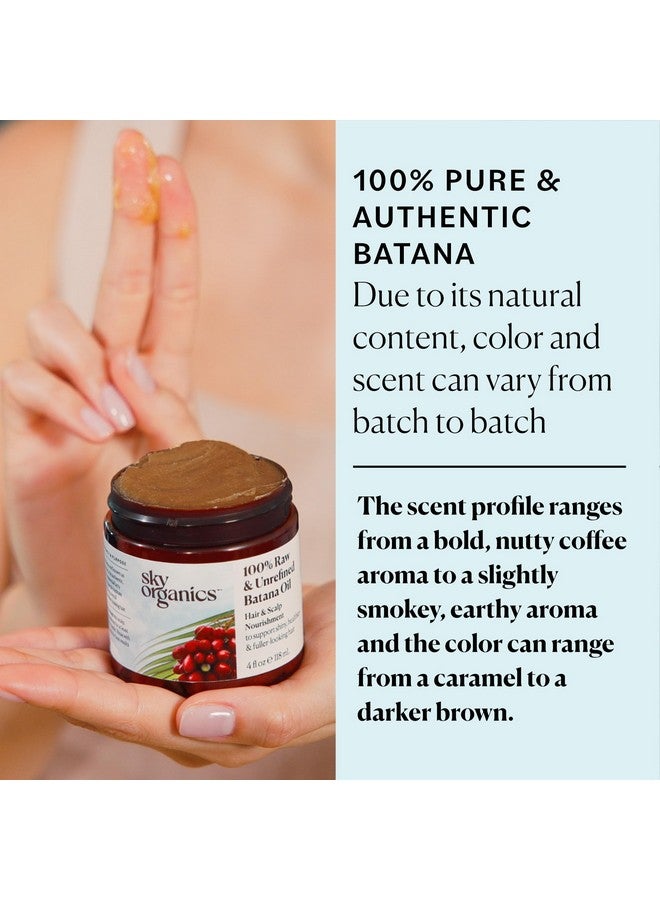 سكاي أورغانكس زيت باتانا الخام وغير المكرر من سكاي أورجانيكس، نقي 100%، من هندوراس، لدعم فروة الرأس وشعر أقوى وأكثر كثافة، قناع ترطيب مكثف للشعر وإصلاحه، 4 أونصة سائلة - Image 5