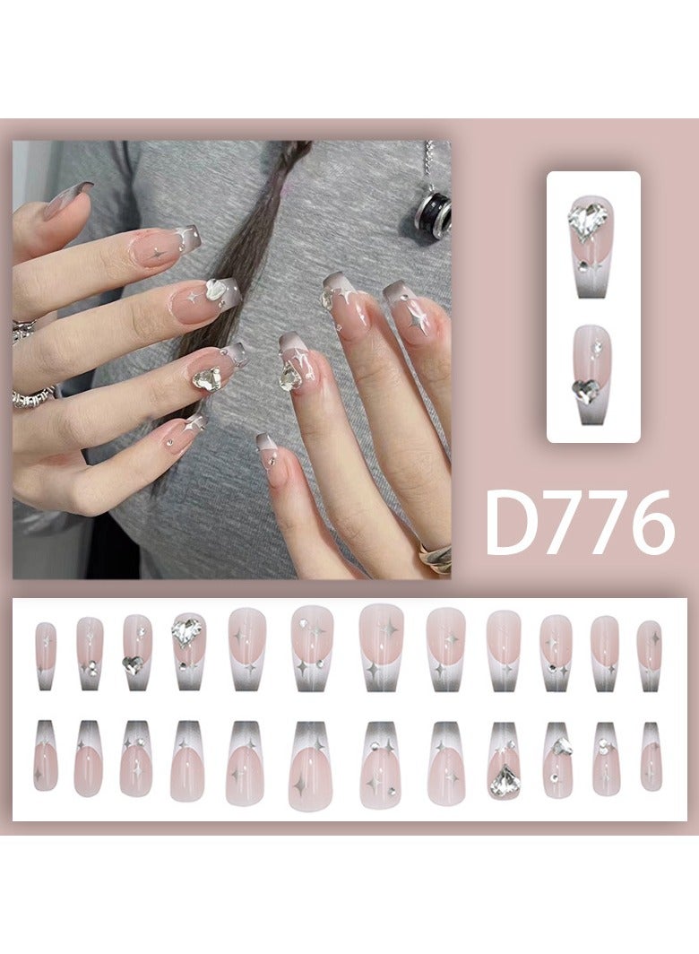 اضغط على أظافر 24 قطعة أظافر صناعية - Image 3