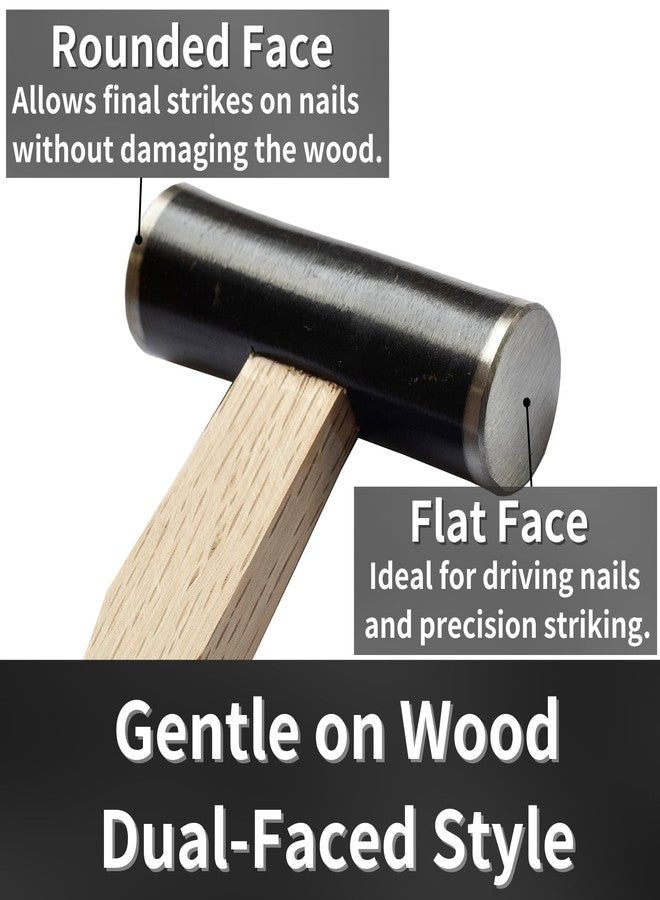 RANSHOU Japanese Carpenter Hammer GENNO 375g / 13.2 oz Double Face Woodworking Hammer Wood Handle for Chisel, Japanese Hand Plane, Nail, Made in JAPAN - Image 4