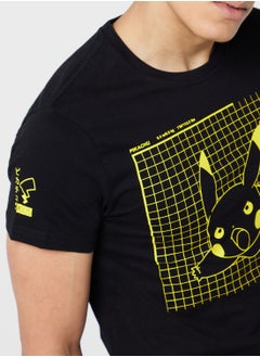 DIFUZED Attacking Pika Crew Neck T-Shirt  - Image 3