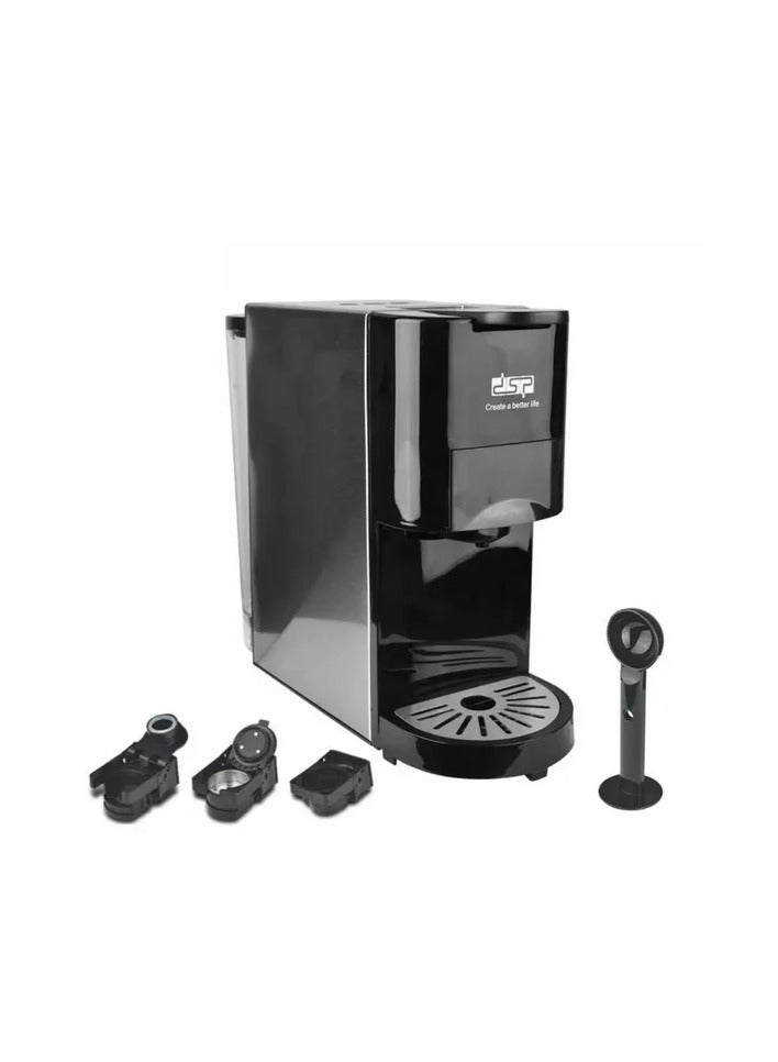 DSP Multi Capsule Coffee Machine 1450W Black Model KA3046-1 Year Full Warranty. - Image 1