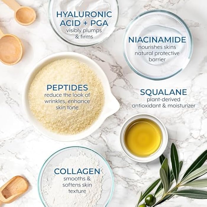 Plexaderm 15 mL Night Time Collagen Serum for Firmer, Fuller, more Youthful Looking Skin, Anti-Aging Collagen & Peptide Serum for Women & Men, Paraben-Free, Developed in the USA - Image 2