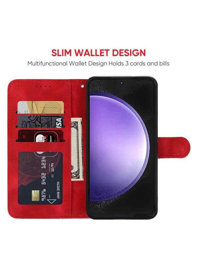 اس-توب جراب لهاتف Samsung Galaxy S23 FE 5G مصنوع من الجلد بخطوط هندسية - Image 3