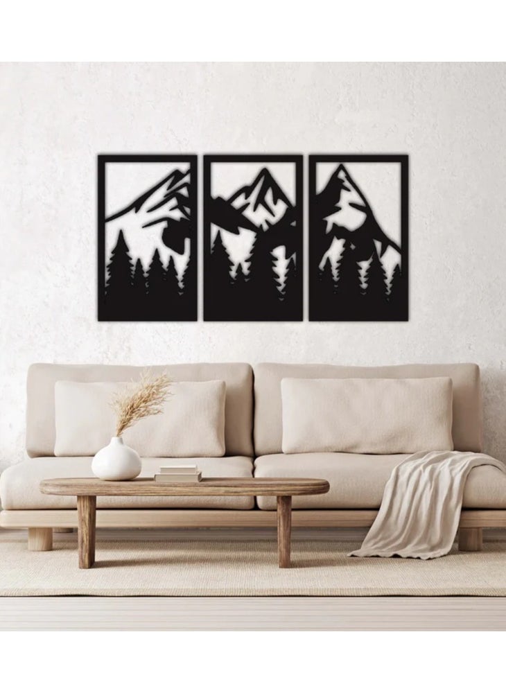 Generic Mountain Black Frames 80*60 
