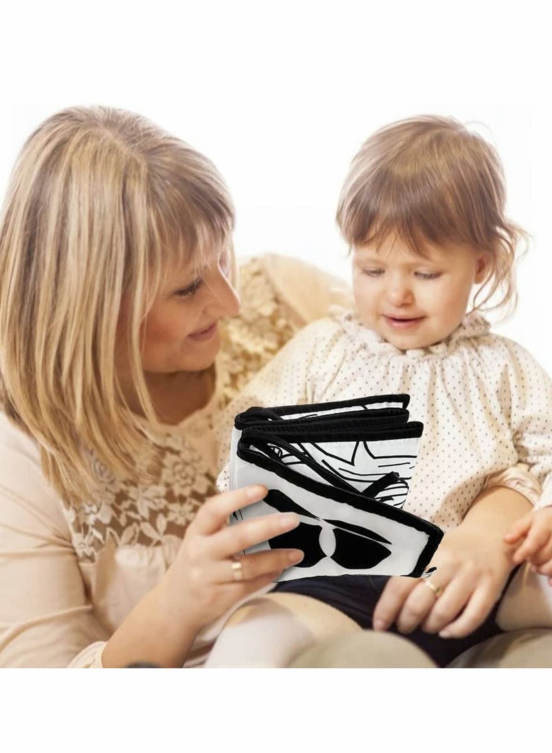 Y&D Black and White Cloth Books High Contrast Baby Book for Early Education Infant Three-Dimensional Can Bitten Tear Not Rotten Paper 0 to 3 year Toys Ladybug  - Image 4