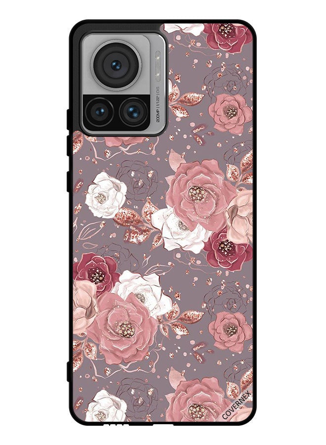 Covernex Protective Case Cover For Motorola Edge 30 Ultra Floral Wallpaper - Image 1