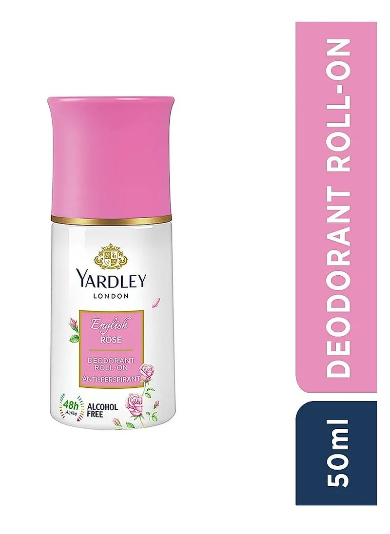 Yardley English Rose Roll On 50ml  - Image 2