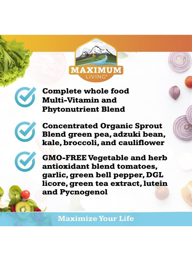 Maximum Living Vita-Sprout Whole-Food Multivitamin & Phytonutrient Blend - 120 Capsules - Image 4