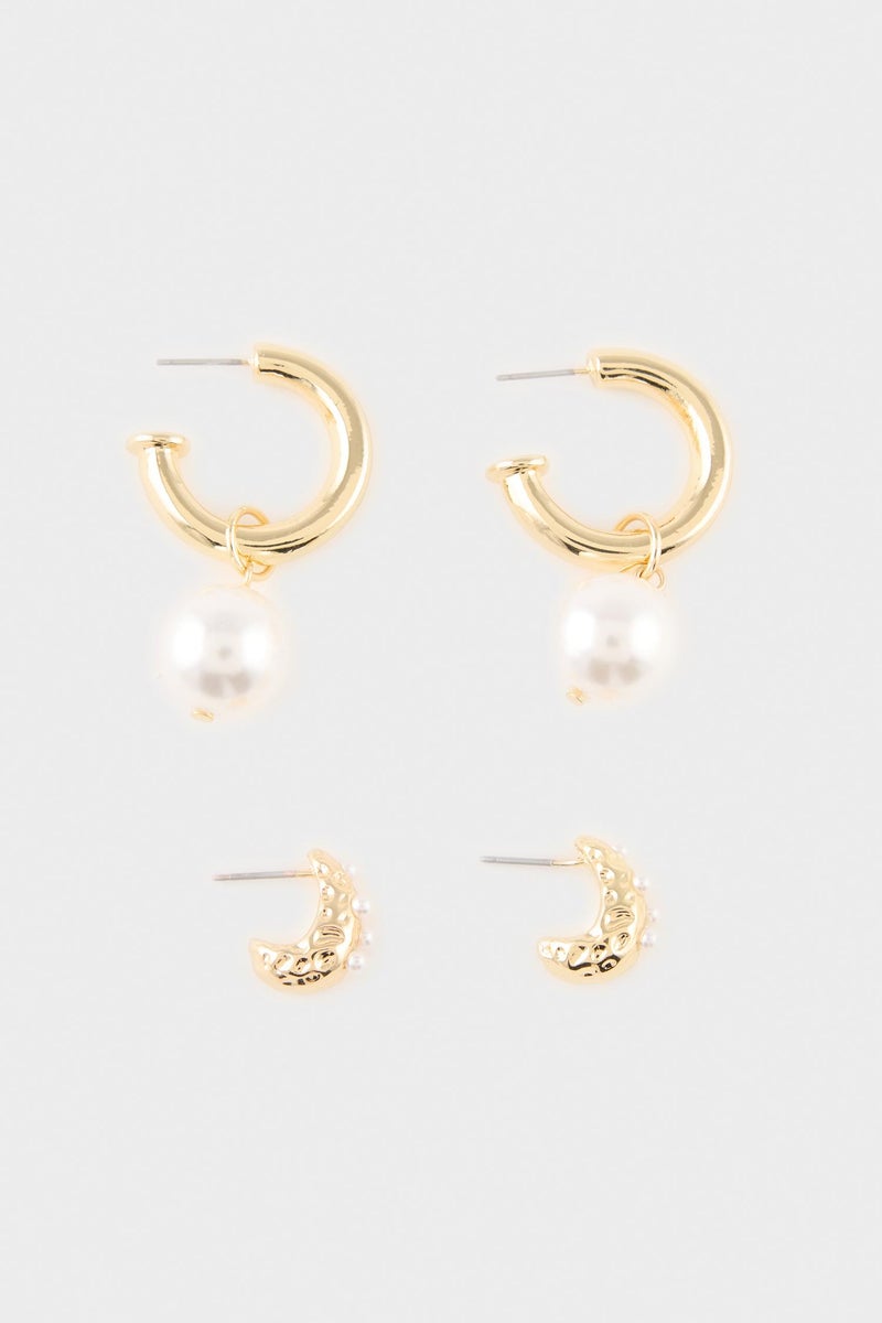 DeFacto Gold Woman Woman 2 Piece Earrings Casual - Image 3