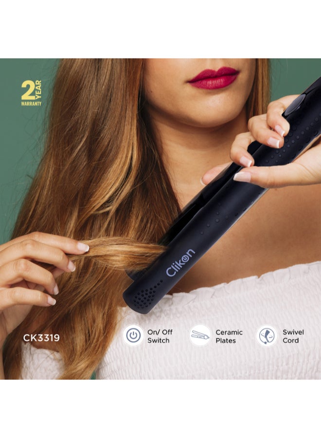 Clikon Hair Dryer & Hair Straightener, 2 Speed Settings, CK3319, 2-in-1 Travel Kit of Dryer & Straightener, Professional Styler, Ceramic Coating Plates - Image 4