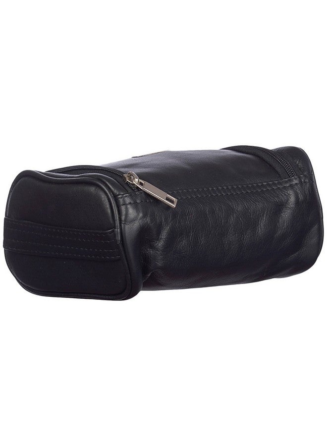 LEATHERMAN حقيبة مستحضرات التجميل الجلدية الأصلية من ليذرمان باللون الأسود مع قسم إضافي / لغرض السفر - Image 2