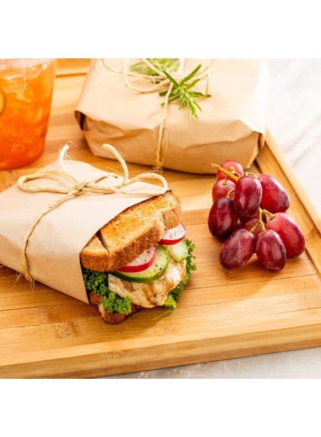 Restaurantware 12 x 12 Inch Pastry Sheets, 500 Durable Sandwich Wrapping Papers - Greaseproof, Microwavable, Kraft Paper Food Basket Liners, For Restaurants, Bakeries, Or Coffee Shops  - Image 3