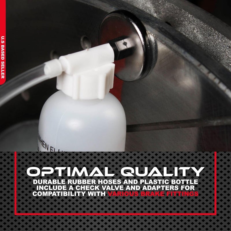 ABN One Man Brake Bleeder Kit with Magnet - Small Brake Bleeder Bottle for Easy Brake Maintenance - Image 3