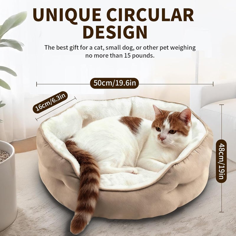 Pomefar Pet Bed Orthopedic Sofa Ultra Comfortable Nonskid, Non-Slip Resistant Bottom Washable Calming Pet Mattress Couch Bedding for Cat Medium Small Dog Puppy Kitten - Image 3