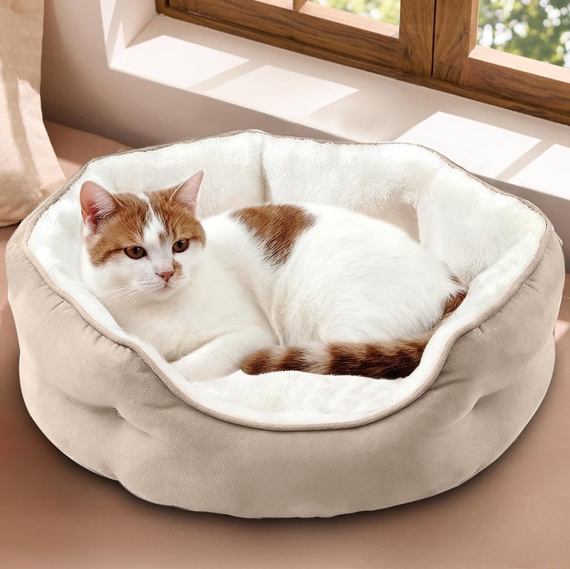 Pomefar Pet Bed Orthopedic Sofa Ultra Comfortable Nonskid, Non-Slip Resistant Bottom Washable Calming Pet Mattress Couch Bedding for Cat Medium Small Dog Puppy Kitten - Image 1