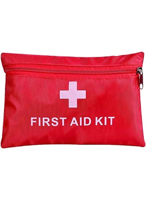 Portable First Aid Kit Pouch, 13 Pieces, Waterproof Lightweight Small Emergency Bag for Home, Outdoors, Travel, Car, Camping, Hiking