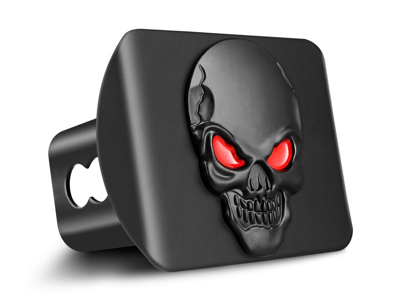 OGYE Metal Skull 3D Emblem Hitch Cover Fits 2" Receivers(with 5/8" Pin Dia Anti-Theft Trailer Hitch Lock) - Image 2