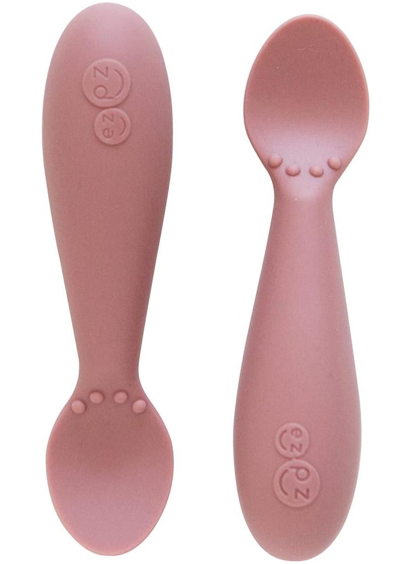 Generic - Tiny Spoon 2 Pack  100% Silicone Spoons For Baby Led Weaning + Purees Designed By A Pediatric Feeding Specialist 4 Months+ - Image 1