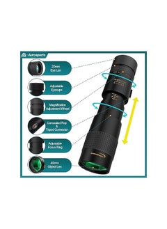 Generic 10-30x40 Zoom Monocular for Adults, Monocular Telescope High Power with Bak4 Prism, Compact Monoculars for Bird Watching Traveling Hunting Camping  - Image 2