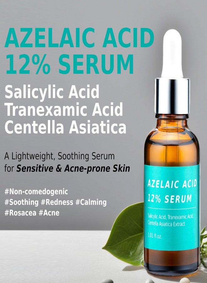 CELDYQUE Azelaic Topical Acid 12% Serum for Face - Dark Spot Remover with Tranexamic Acid, Salicylic Acid, Niacinamide & Centella Asiatica - Acne, Hyperpigmentation & Rosacea Treatment 1 Oz Korean Skincare - Image 2