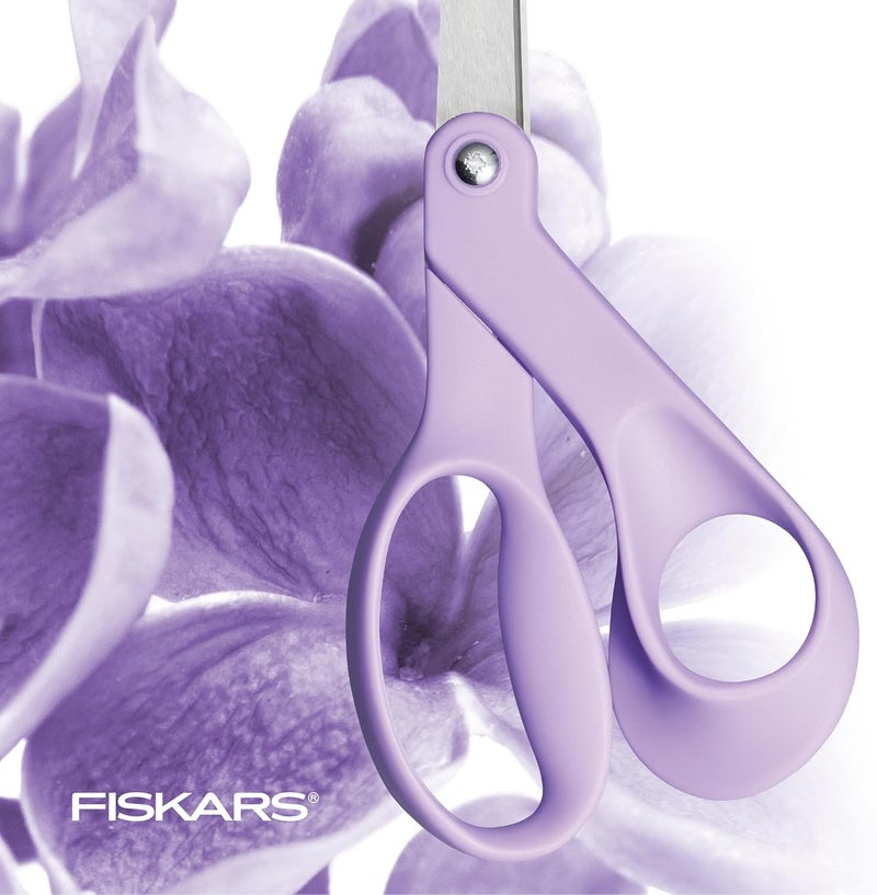 Fiskars Ultra Lilac Scissors Explore Design Collection HighGrade Stainless Steel Blades and Ergonomic Handles for Arts and Crafts - Image 4