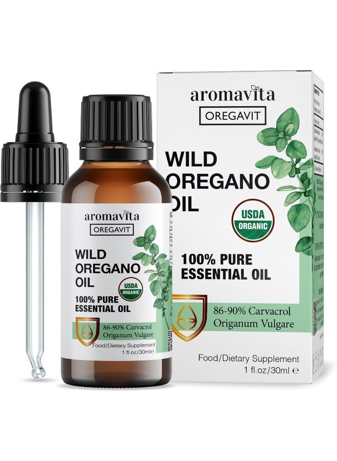 Aromavita - 100% Pure Wild Greek Oregano Oil Food Grade Quality. Certified 30 ML - Image 1