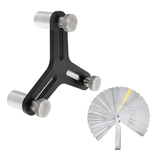 TUELETFU Piston Ring Squaring Tool for 2.000 to 5.000 End Gap with 32 Blades Feeler Gauge Gap Measuring Tool - Image 1