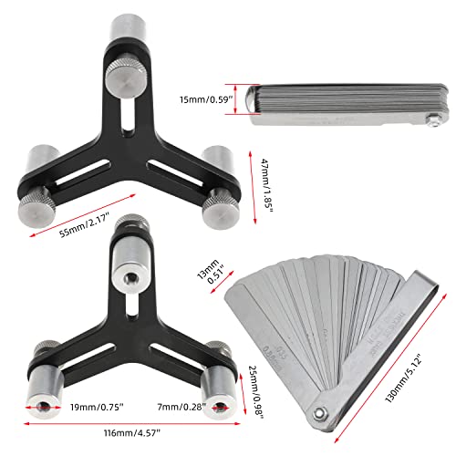 TUELETFU Piston Ring Squaring Tool for 2.000 to 5.000 End Gap with 32 Blades Feeler Gauge Gap Measuring Tool - Image 2