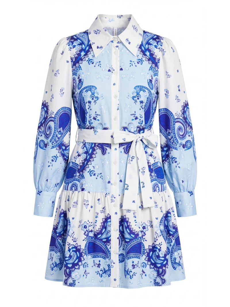 جينيفر Patterned A-Line Mini Dress
