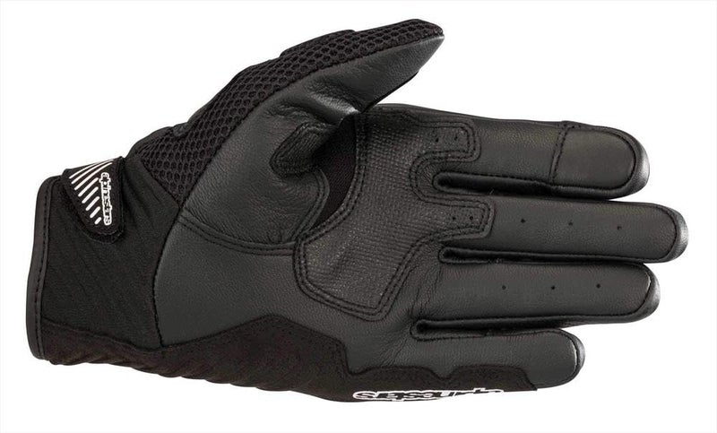 Alpinestars SMX-1 Air V2 Gloves, Short Cuff Fit, Leather and Mesh Construction, CE-Certified, Ergonomic Protection, Summer Riding Glove, M, Black/White - Image 2