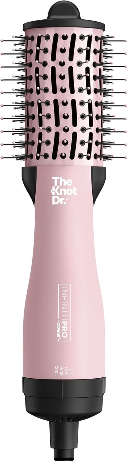INFINITIPRO BY CONAIR The Knot Dr AllinOne Travel Friendly Oval Dryer Brush Hair Dryer  Volumizer Hot Air Brush