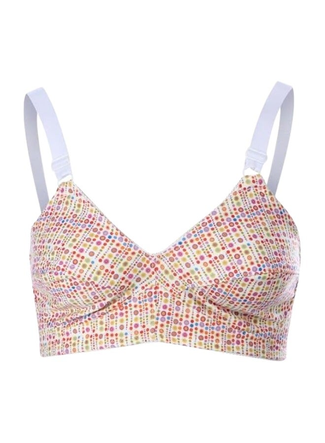 Lasso Pack of 2 Comfort Non Padded Printed Cotton Bra for Women  - Image 4