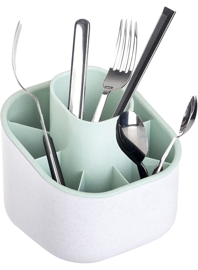 Vigar Zeroline Cutlery Drainer, Light Gray And Turquoise, 1 Count, Rengo - Image 3