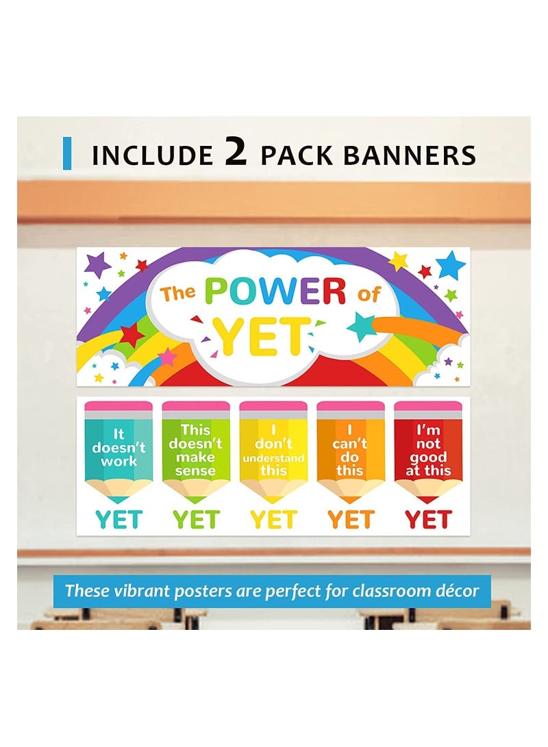"Two motivational posters for schools, featuring inspirational phrases for classroom decor. Posters for teachers with positive, educational, and inspiring phrases for students' development. - Image 3