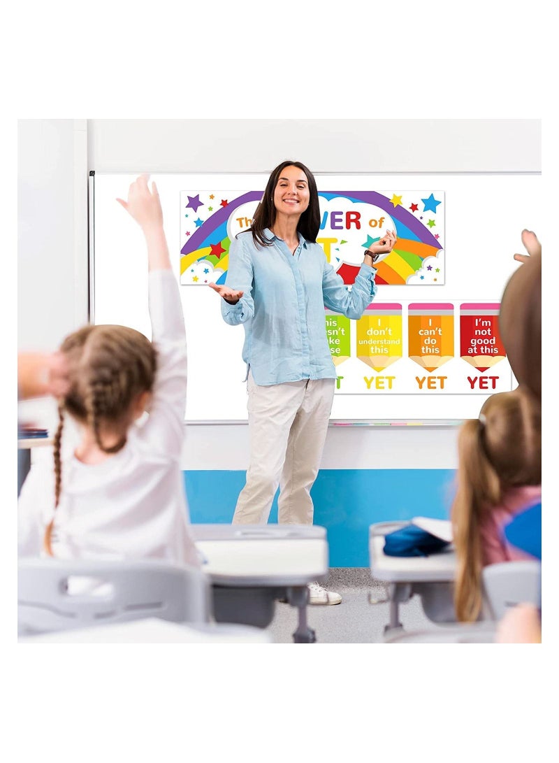 "Two motivational posters for schools, featuring inspirational phrases for classroom decor. Posters for teachers with positive, educational, and inspiring phrases for students' development. - Image 2