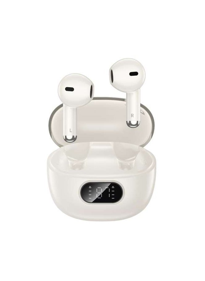 هوكو سماعات أذن لاسلكية بتقنية إلغاء الضوضاء النشطة (ANC) وإلغاء الضوضاء الإلكترونية (ENC) - سماعات EQ18 بلوتوث 5.4، لون - Image 1