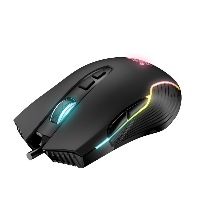 أونيكوما CW905 مُلاعب سلكية USB مع ضوء LED RGB ألعاب ألكترونية بصري قابل للتعديل 6400 نقطة في البوصة لجهاز الكمبيوتر المحمول والكمبيوتر المكتبي والأجهزة الحاسوبية - Image 2
