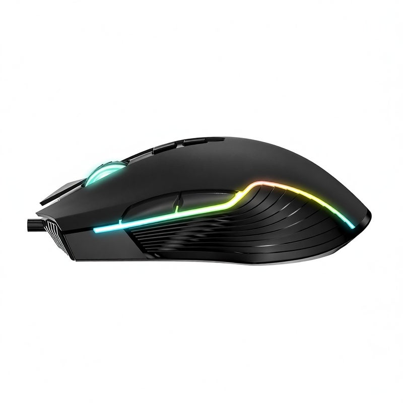 أونيكوما CW905 مُلاعب سلكية USB مع ضوء LED RGB ألعاب ألكترونية بصري قابل للتعديل 6400 نقطة في البوصة لجهاز الكمبيوتر المحمول والكمبيوتر المكتبي والأجهزة الحاسوبية - Image 5