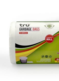 Tru Garbage Bags Compact Roll White 46x52cm 6Gallon (30pc x 3Rolls) 90bags  - Image 3