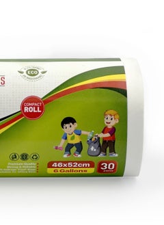 Tru Garbage Bags Compact Roll White 46x52cm 6Gallon (30pc x 3Rolls) 90bags  - Image 4