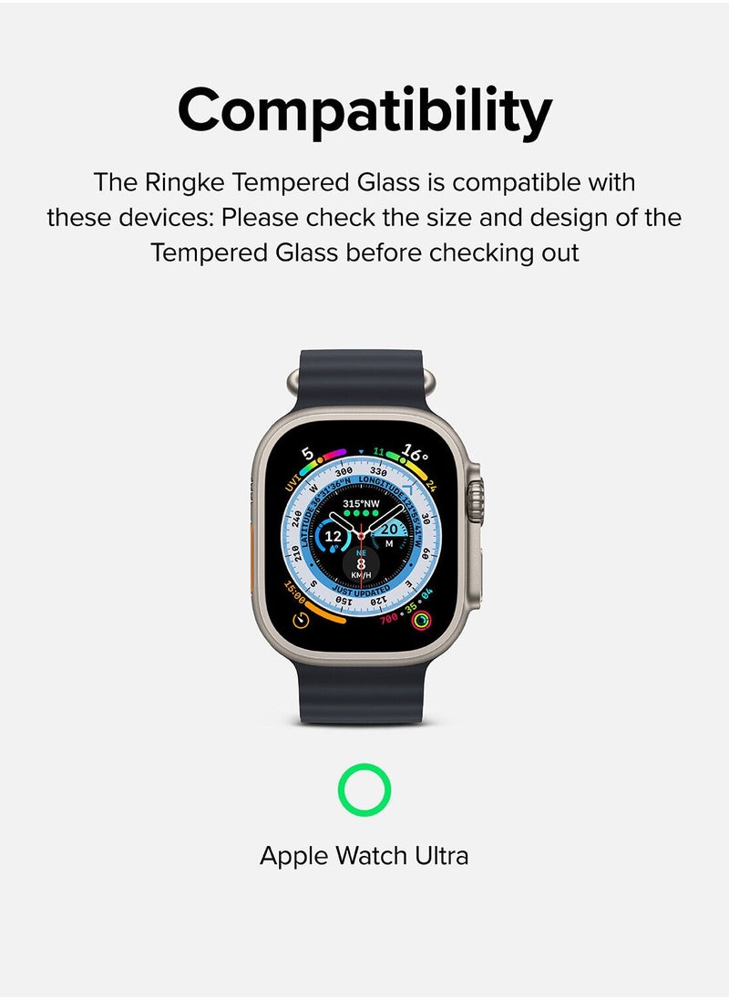 Generic - Glass Screen protector for Apple Watch Ultra 49mm /X8 Ultra / X8 plus ultra / X8+ ultra (Clear) - Image 1
