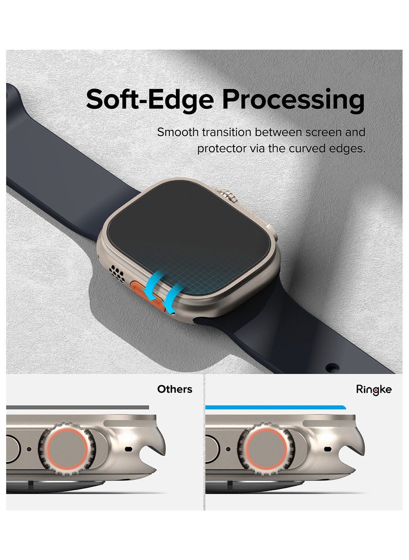 Generic - Glass Screen protector for Apple Watch Ultra 49mm /X8 Ultra / X8 plus ultra / X8+ ultra (Clear) - Image 1