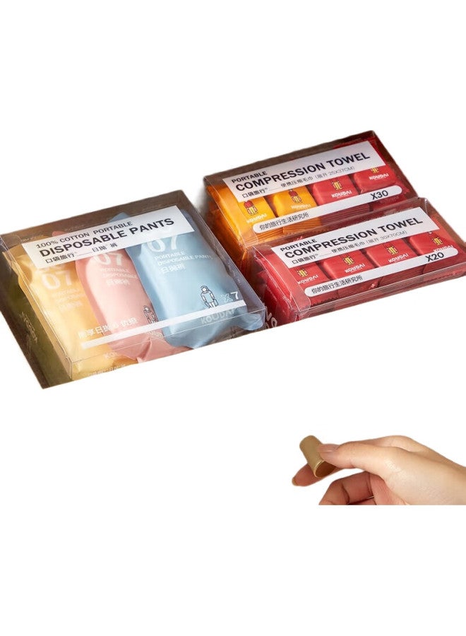 HINCLOUD 7-Day Disposable Underwear For Women, Maternity Shorts, No-Wash Portable, Business Travel Pure Cotton Women'S White 7-Pack M Size - Image 3