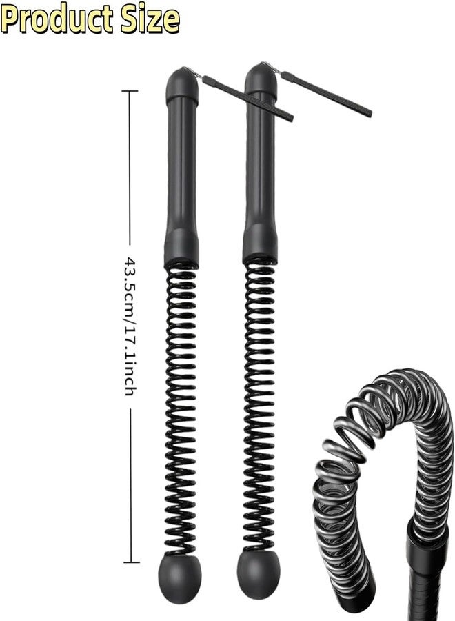 Nukssi 2pcs Weighted Ropeless Battle Ropes for Home Gym, Heavy Duty Weighted Cordless Battle Ropes for Men Women, Portable Exercise Workout Equipment for Strength Building, HIIT, SOGA para Ejercicios - Image 2