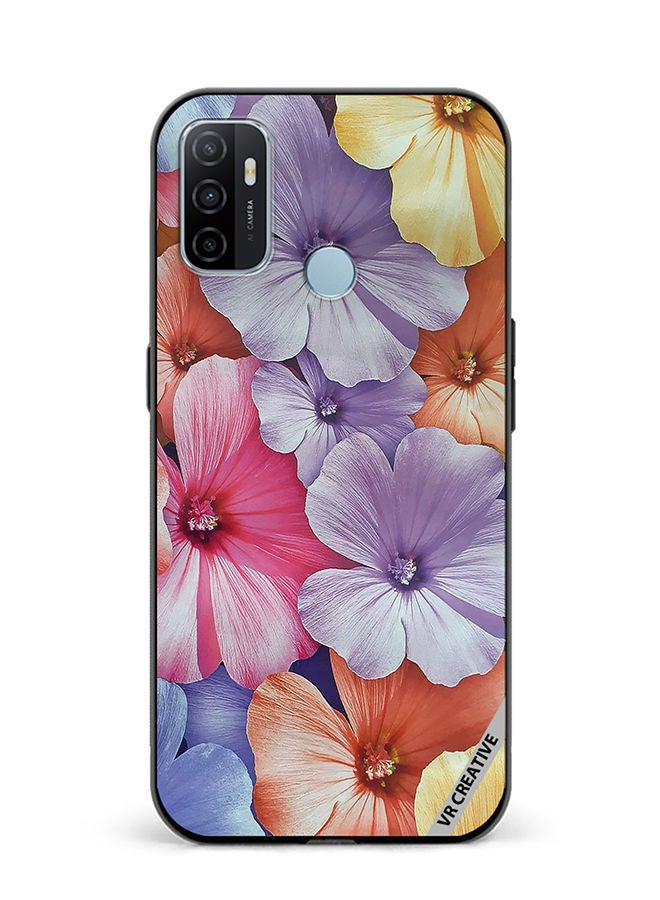 VR CREATIVE Protective Case Cover For Oppo A53 Flower Design Multicolour - Image 1